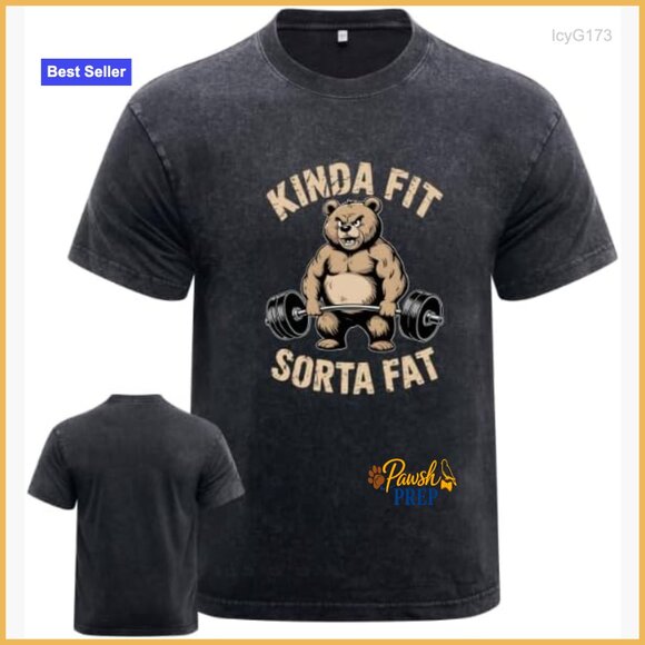Funny Gym T-Shirt Men's Workout Fitness Running Hiking Oversized Cotton Blend